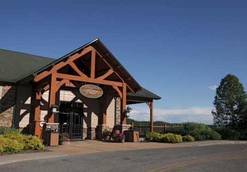 The image shows the entrance of a restaurant called 