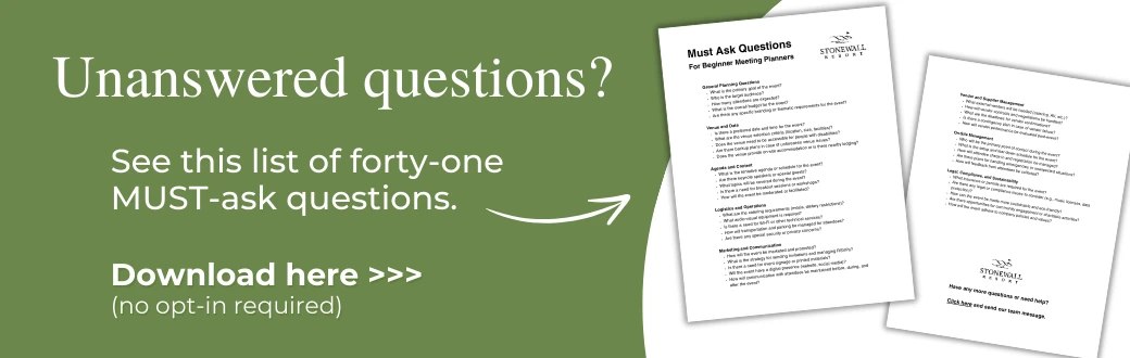 The image promotes forty-one must-ask questions and offers a downloadable document without opt-in requirements.